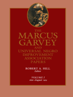 The Marcus Garvey and Universal Negro Improvement Association Papers, Vol. I: 1826-August 1919