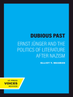 A Dubious Past: Ernst Jünger and the Politics of Literature after Nazism