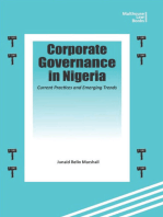 Corporate Governance in Nigeria: Current Practices and Emerging Trends