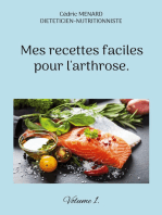 Mes recettes faciles pour l'arthrose.