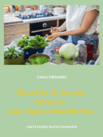 Recettes et menus adaptés aux règles abondantes: Volume 2.