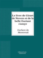 Le livre de Girart de Nevers et de la belle Euriant s'amye