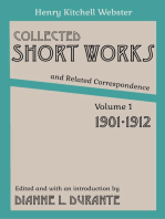 Collected Short Works and Related Correspondence Vol. 1