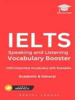 IELTS Speaking and Listening Vocabulary Booster: 1001 Important Vocabulary with Examples