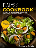 Dialysis Cookbook: MAIN COURSE – 60+ Easy to prepare at home recipes for a balanced and healthy diet