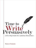 Time to Write Persuasively: A five-step guide for ambitious researchers