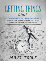 Getting Things Done: 3-in-1 Guide to Master Procrastination Journal, Procrastination Cure, Focusing & Stop Procrastinating