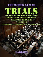 Trial of the Major War Criminals Before the International Military Tribunal, Volume 03, Nuremburg 14 November 1945-1 October 1946
