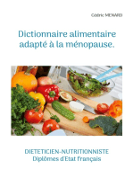 Dictionnaire alimentaire adapté à la ménopause.