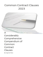 Common Contract Clauses 2023