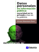 Datos personales en información pública: Oscuridad en lo privado y luz en lo público