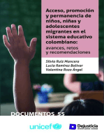 Acceso, promoción y permanencia de niños, niñas y adolescentes migrantes en el sistema educativo colombiano: Avances, retos y recomendaciones