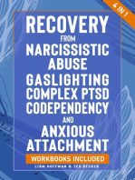 Recovery from Narcissistic Abuse, Gaslighting, Complex PTSD, Codependency and Anxious Attachment - 4 in 1: Workbooks Included