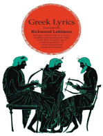 Greek Lyrics, Second Edition: More than a Hundred Poems and Poetic Fragments from the Great Age of Greek Lyric Poetry
