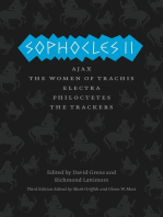 Sophocles II: Ajax, The Women of Trachis, Electra, Philoctetes, The Trackers