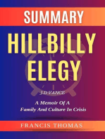 Summary Of Hillbilly Elegy By J.D Vance- A Memoir of a Family and Culture in Crisis: FRANCIS Books, #1