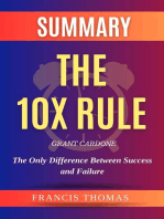 Summary Of The 10X Rule By Grant Cardone -The Only Difference Between Success and Failure: FRANCIS Books, #1