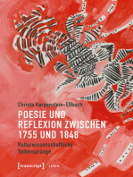 Poesie und Reflexion zwischen 1755 und 1848: Kulturwissenschaftliche Seitensprünge