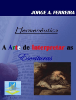 A Arte De Interpretar As Escrituras (hermeneutica)