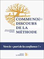 Commun(s) : discours de la méthode: Vers le « pari de la confiance » !