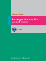 Kirchengeschichte im RU – wie und warum?