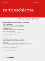 Displaced-Persons-Forschung in Österreich und Deutschland: Bestandsaufnahme und Ausblicke