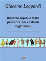 Discorso sopra lo stato presente dei costumi degl’Italiani