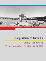 Inauguration of Auroville: Concept and Purpose