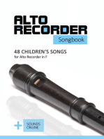 Alto Recorder songbook - 48 Children's songs for the Alto Recorder in F