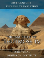 Dream Stele of Thutmose IV