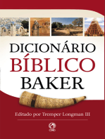 Dicionário Bíblico Baker: Editado por Tremper Longman III
