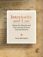 Interiority and Law: Bahya ibn Paquda and the Concept of Inner Commandments