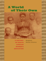 A World of Their Own: A History of South African Women's Education