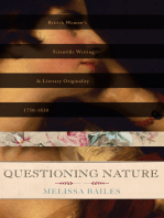 Questioning Nature: British Women's Scientific Writing and Literary Originality, 1750–1830