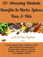 12+ Amazing Diabetic Benefits In Herbs, Spices, Teas & Oils: Diabetes Benefits, #1