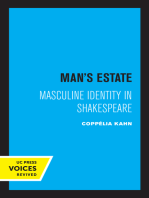 Man's Estate: Masculine Identity in Shakespeare