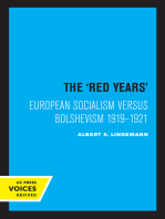 The Red Years: European Socialism versus Bolshevism 1919–1921