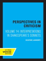 Interpretations in Shakespeare's Sonnets: Perspectives in Criticism