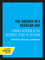 The Sacred in a Secular Age: Toward Revision in the Scientific Study of Religion