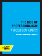 The Rise of Professionalism: A Sociological Analysis
