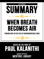 Extended Summary - When Breath Becomes Air: Based On The Book By Paul Kalanithi