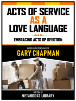Acts Of Service As A Love Language - Based On The Teachings Of Gary Chapman