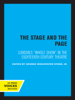 The Stage and the Page: London's Whole Show in the Eighteenth-Century Theatre
