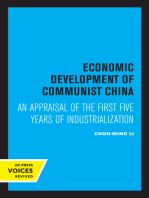 Economic Development of Communist China: An Appraisal of the First Five Years of Industrialization