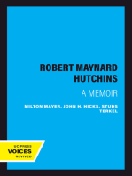 Robert Maynard Hutchins: A Memoir