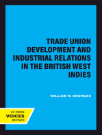 Trade Union Development and Industrial Relations in the British West Indies