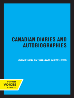 Canadian Diaries and Autobiographies