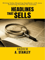 Headlines that Sells: Writing Sales-Boosting Headlines with Jono Armstrong Formula for Success