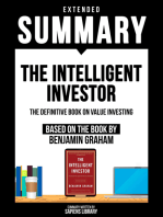 Extended Summary - The Intelligent Investor: Based On The Book By Benjamin Graham