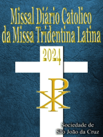 Missal Diario Catolico da Missa Tridentina Latina 2024: Em latim e Português, em ordem, todos os dias